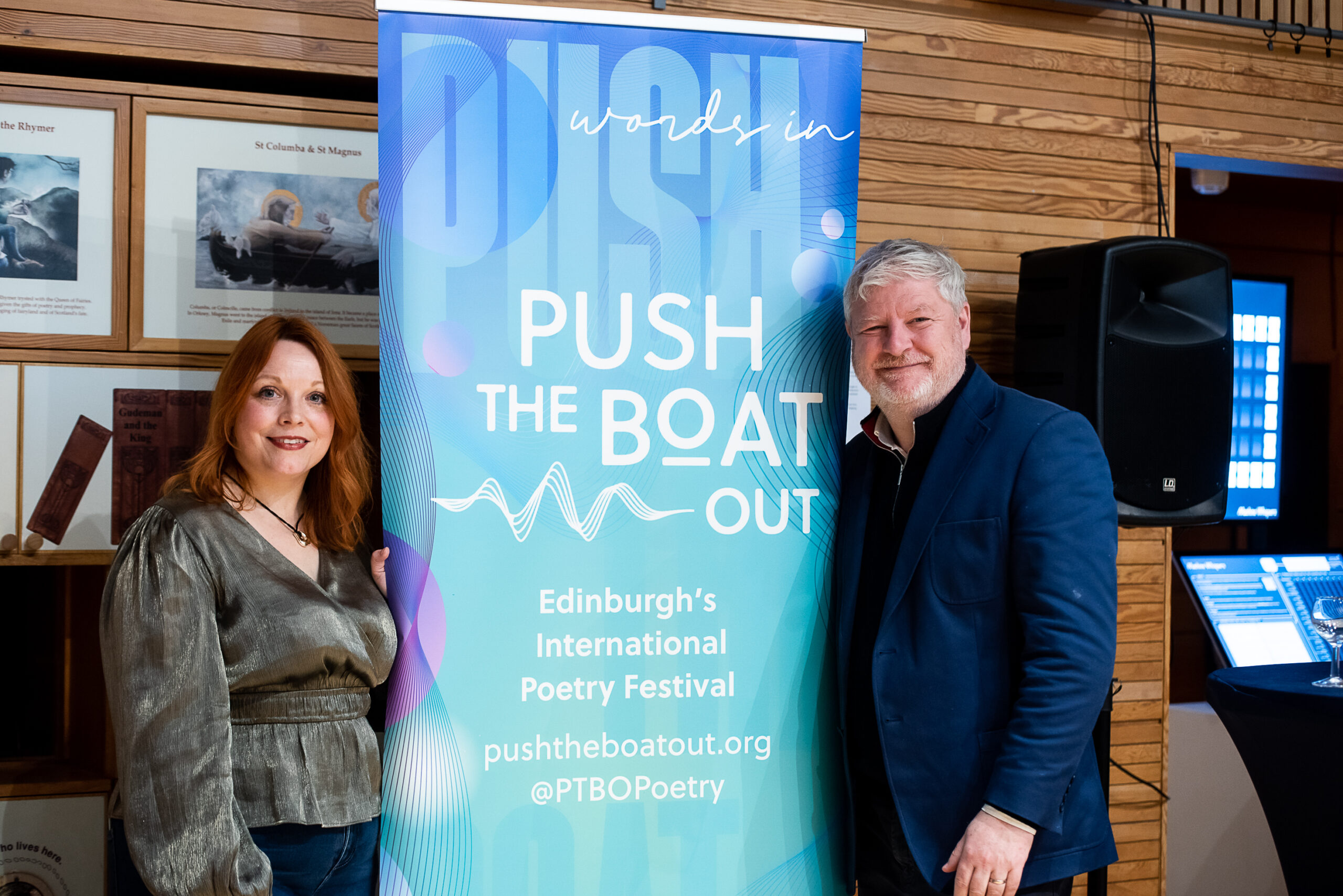 Emma Collins and Angus Robertson